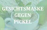 Gesichtsmaske gegen Pickel - Ratgeber bei einer Pustel