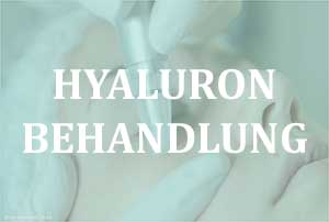 Hyaluron Behandlung - Therapie und Injektion mit Hyaluronsäure.